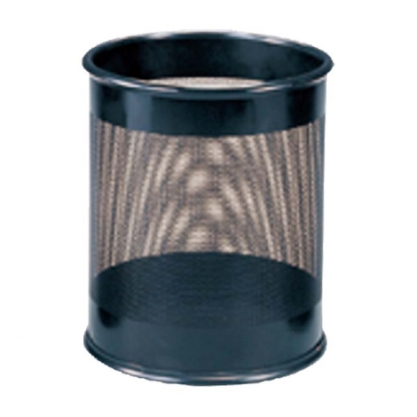 圓形垃圾桶 -鋼線黑色烤漆 T4-02B